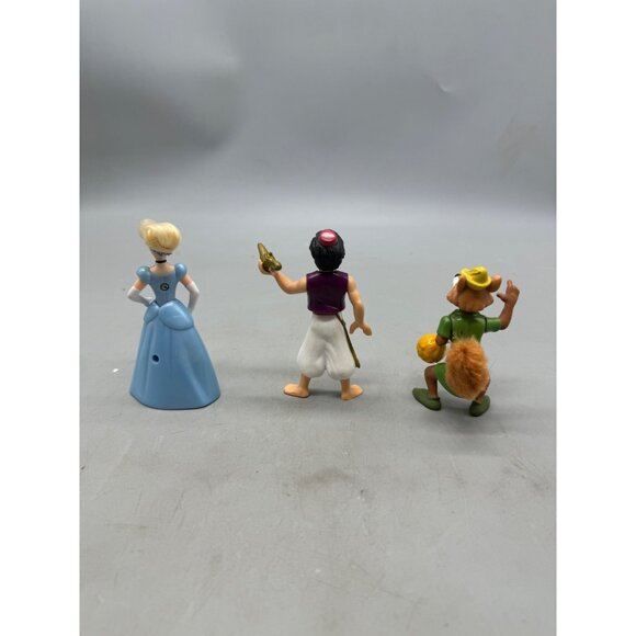 Disney Princess & Robin Hood fox Aladin Figurines Set 3 mini toy collectables - Picture 5 of 5